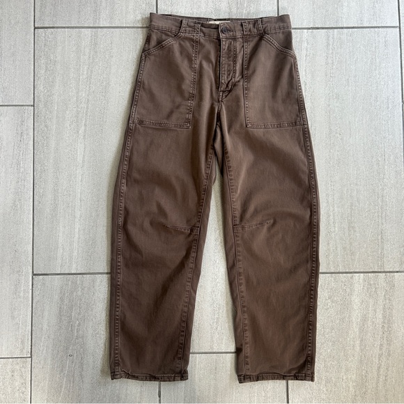 Madewell Pants - Madewell Chocolate Brown Barrel Utility Pants